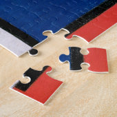 Samenstelling rood, geel, blauw, zwart | Mondriaan Legpuzzel (Zijkant)