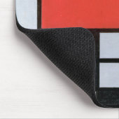 Samenstelling Rood, Geel, Blauw, Zwart, Mondriaan Muismat (Hoek)