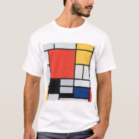 Samenstelling Rood, Geel, Blauw, Zwart, Mondriaan