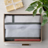 Samenstelling Rood, Geel, Blauw, Zwart, Mondriaan Tissuepapier (Geschenk)