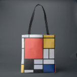 Samenstelling Rood, Geel, Blauw, Zwart, Mondriaan Tote Bag<br><div class="desc">Pieter Cornelis Mondrian (7 maart 1872 - 1 februari 1944) was een Nederlandse schilder en theoreticus die beschouwd wordt als een van de grootste artiesten van de 20e eeuw. Hij staat bekend om een van de pioniers van de 20e-eeuwse abstracte kunst, toen hij zijn artistieke richting veranderde van beeldvormend schilderij...</div>