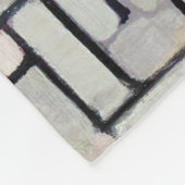 Samenstelling Roze en grijs, Mondriaan Fleece Deken (Hoek)