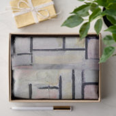 Samenstelling Roze en grijs, Mondriaan Tissuepapier (Geschenk)