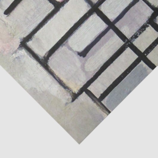 Samenstelling Roze en grijs, Mondriaan Tissuepapier (Detail)