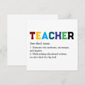 Samenstelling Stijl School Personeel Bedankt Feestdagenkaart (Voorkant / Achterkant)