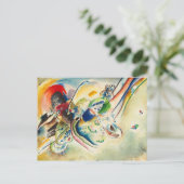 Samenstelling, Study for picture with two Red Spot Briefkaart (Staand voorkant)