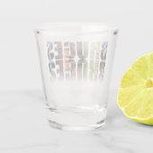 Samenstelling tekstfoto's van Brugge Shot Glas (Achterkant)