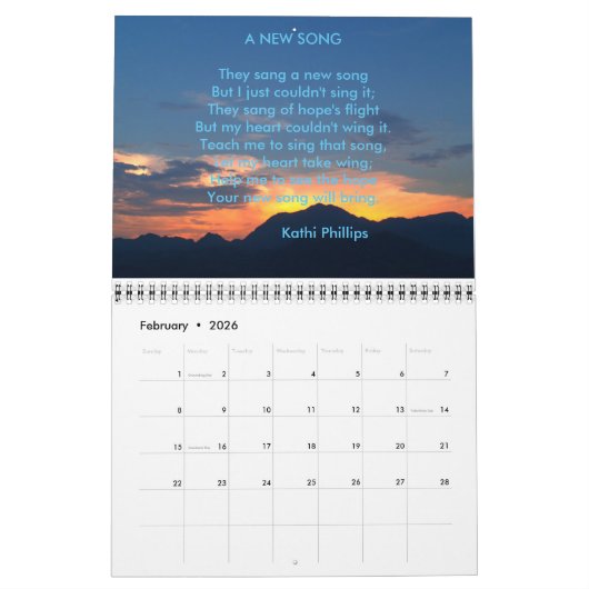 Samenstelling van de maandelijkse kalender (Feb 2026)