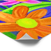 Samenstelling van geverfde Floral Poster (Hoek)