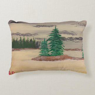 Samenstelling van grijs, gele glanzen en browns Pi Accent Kussen