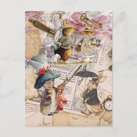 samenstelling van het meterkonijn briefkaart (Voorkant)