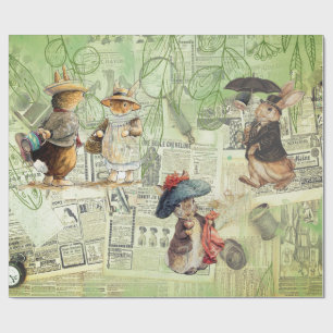 samenstelling van het meterkonijn cadeaupapier