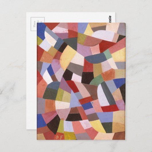 Samenstelling van Otto Freundlich Briefkaart (Voorkant / Achterkant)