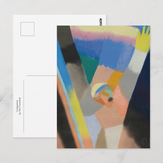 Samenstelling van Otto Freundlich Briefkaart (Voorkant / Achterkant)