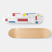 Samenstelling van rood, geel en blauw persoonlijk skateboard (Horizontaal)