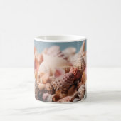 Samenstelling van schelpen van unieke vormen koffiemok (Center)