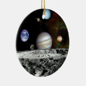 Samenstelling van Voyager-beelden van het zonneste Keramisch Ornament (Rechts)