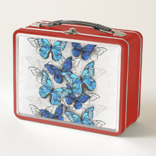 Samenstelling van witte en blauwe vlinders