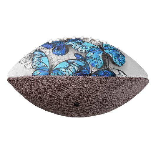 Samenstelling van witte en blauwe vlinders american football (Gedraaid 270)