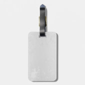 Samenstelling van witte en blauwe vlinders bagagelabel (Achterkant verticaal)