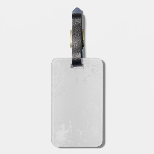 Samenstelling van witte en blauwe vlinders bagagelabel (Achterkant verticaal)