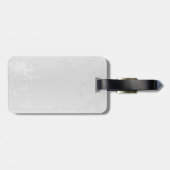 Samenstelling van witte en blauwe vlinders bagagelabel (Achterkant horizontaal)