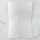 Samenstelling van witte en blauwe vlinders bedankkaart (Binnen)