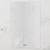 Samenstelling van witte en blauwe vlinders briefpapier (Achterkant)