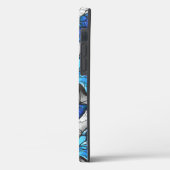 Samenstelling van witte en blauwe vlinders Case-Mate iPhone case (Achterkant / Links)
