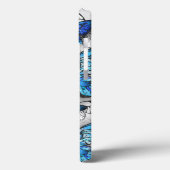 Samenstelling van witte en blauwe vlinders Case-Mate iPhone case (Achterkant / Links)