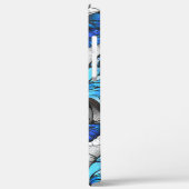 Samenstelling van witte en blauwe vlinders Case-Mate iPhone case (Achterkant / Links)