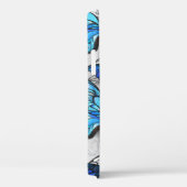 Samenstelling van witte en blauwe vlinders Case-Mate iPhone case (Achterkant / Rechts)