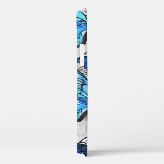 Samenstelling van witte en blauwe vlinders Case-Mate iPhone case (Achterkant / Rechts)