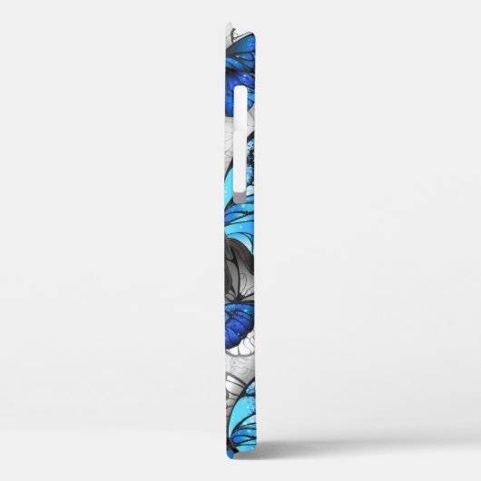 Samenstelling van witte en blauwe vlinders Case-Mate iPhone case (Achterkant / Links)