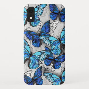 Samenstelling van witte en blauwe vlinders Case-Mate iPhone case