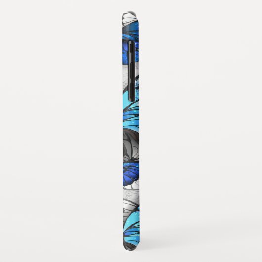 Samenstelling van witte en blauwe vlinders Case-Mate iPhone case (Achterkant/links)