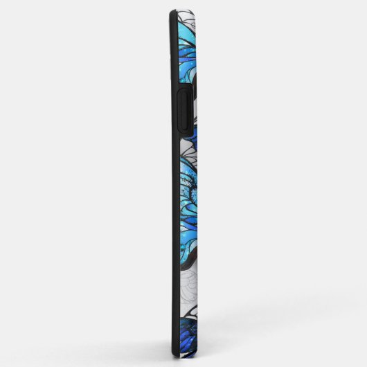 Samenstelling van witte en blauwe vlinders Case-Mate iPhone case (Achterkant/rechts)