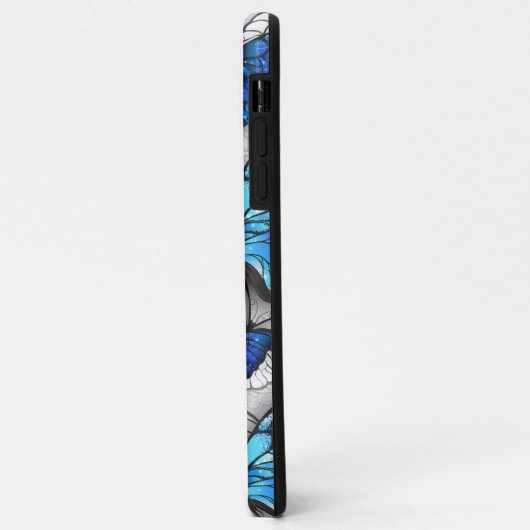 Samenstelling van witte en blauwe vlinders Case-Mate iPhone case (Achterkant/links)