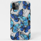 Samenstelling van witte en blauwe vlinders Case-Mate iPhone case (Achterkant)
