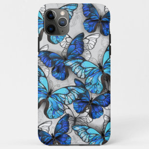 Samenstelling van witte en blauwe vlinders Case-Mate iPhone case