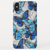 Samenstelling van witte en blauwe vlinders Case-Mate iPhone case (Achterkant)