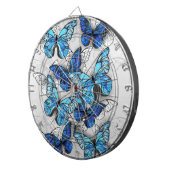 Samenstelling van witte en blauwe vlinders dartbord (Voorkant Rechts)