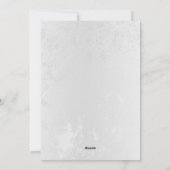 Samenstelling van witte en blauwe vlinders feestdagenkaart (Achterkant)