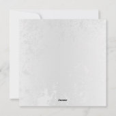 Samenstelling van witte en blauwe vlinders feestdagenkaart (Achterkant)