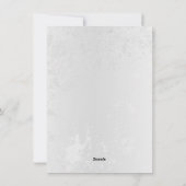 Samenstelling van witte en blauwe vlinders feestdagenkaart (Achterkant)