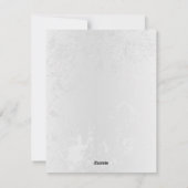 Samenstelling van witte en blauwe vlinders feestdagenkaart (Achterkant)