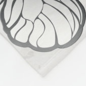 Samenstelling van witte en blauwe vlinders fleece deken (Hoek)