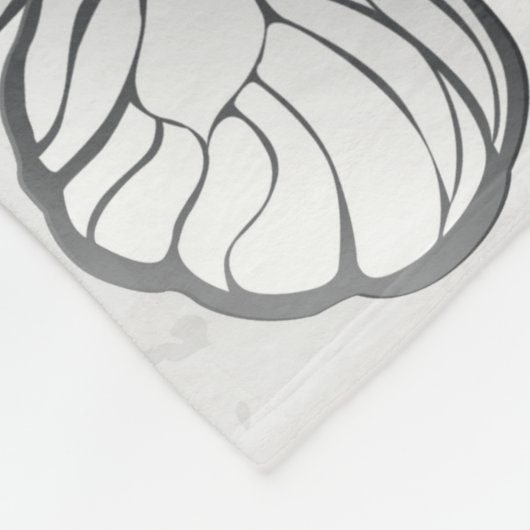 Samenstelling van witte en blauwe vlinders fleece deken (Hoek)