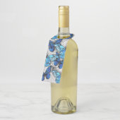 Samenstelling van witte en blauwe vlinders flessenhanger (Schuin)