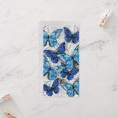 Samenstelling van witte en blauwe vlinders kaart (Voorkant / Achterkant in situ)